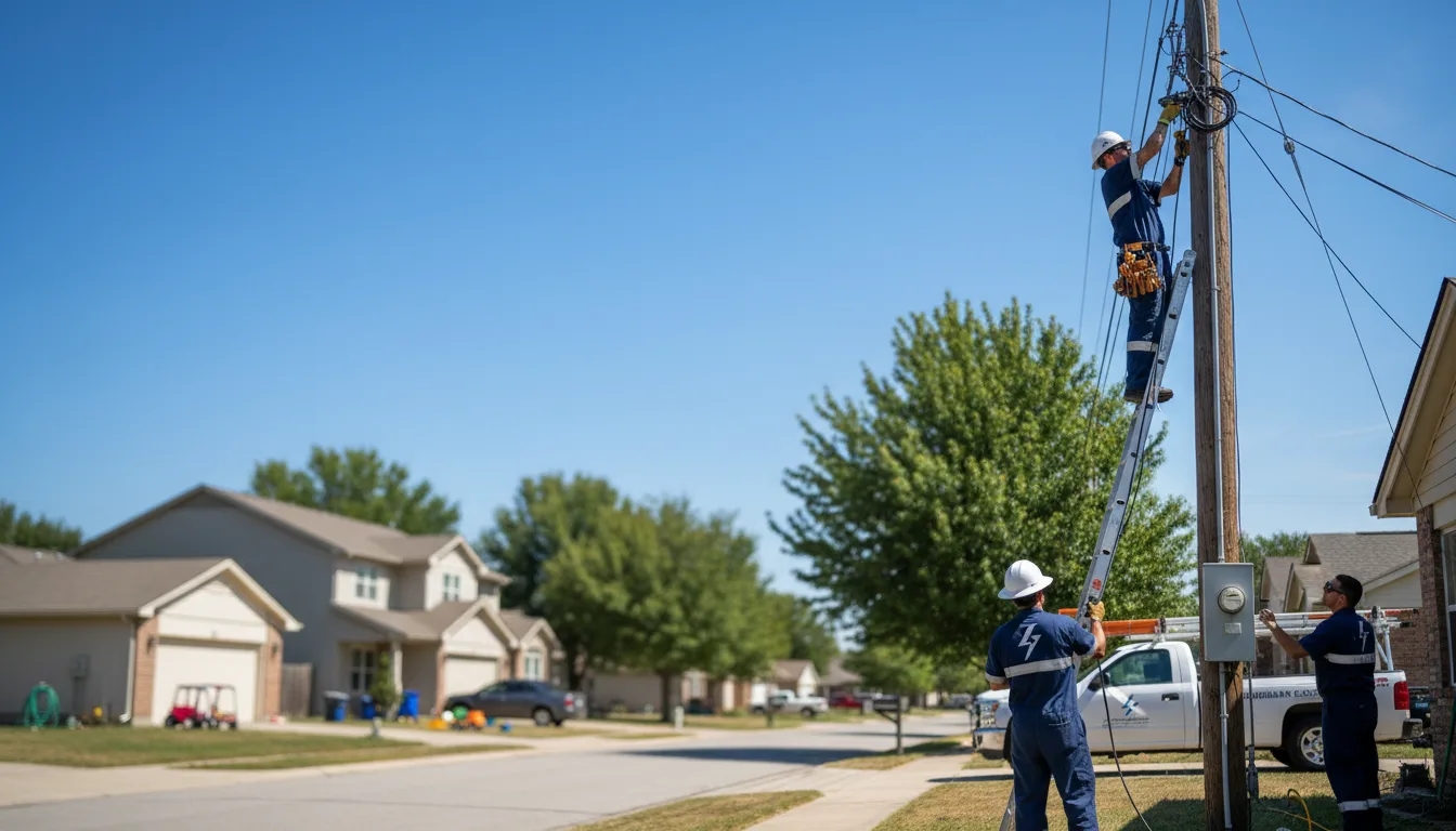 Residential electrician providing installation services in Fort Supply, OK